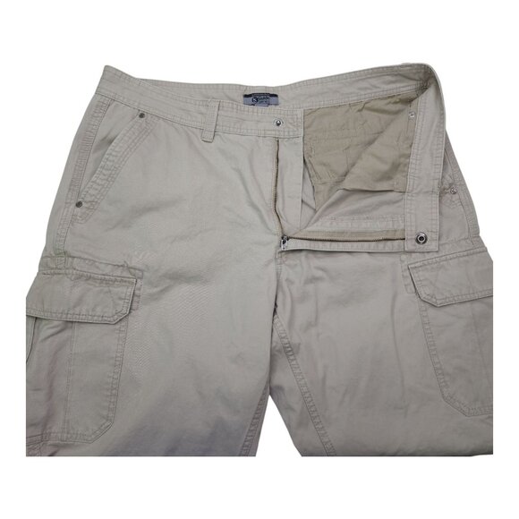 Gander Mountain Guide Series Cargo Pants 38x30 Beige Straight Leg Work Pants - Picture 8 of 12